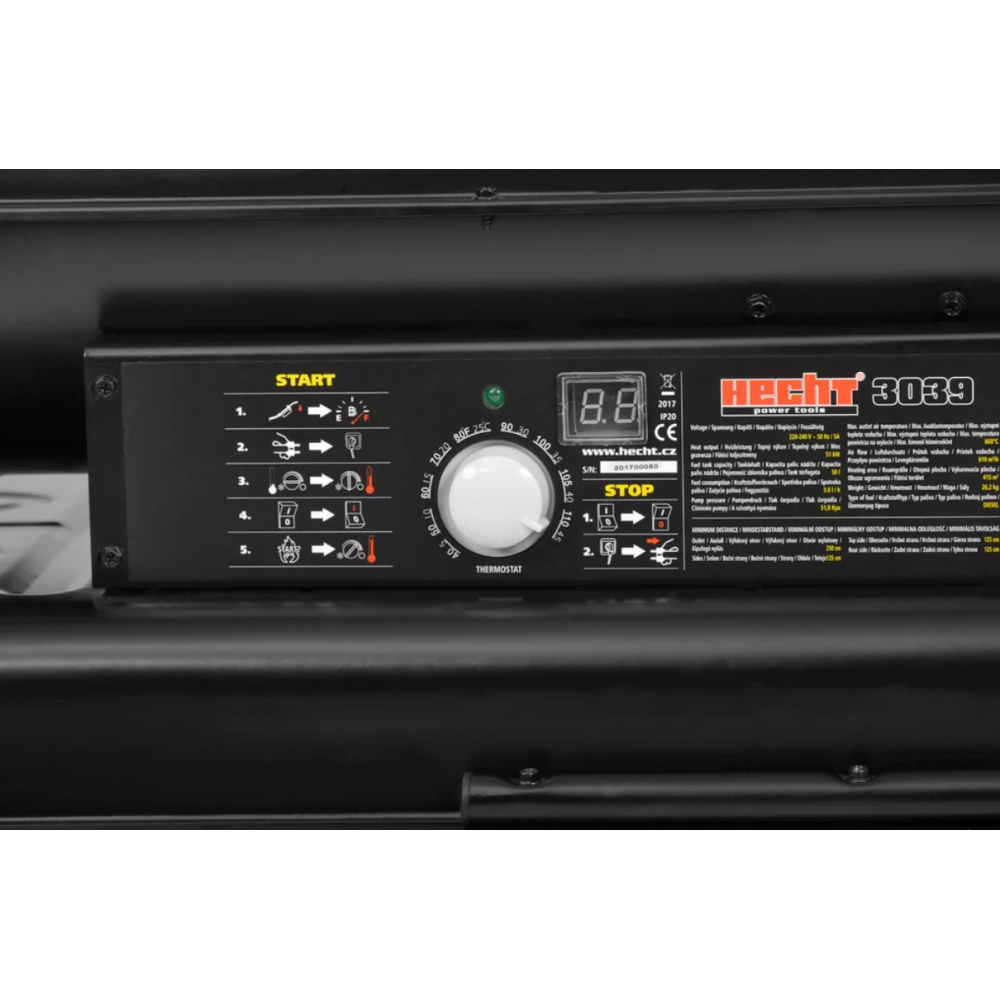 Дизельна теплова гармата HECHT 3039 - фото 5 Дизельна теплова гармата HECHT 3039 - фото 5