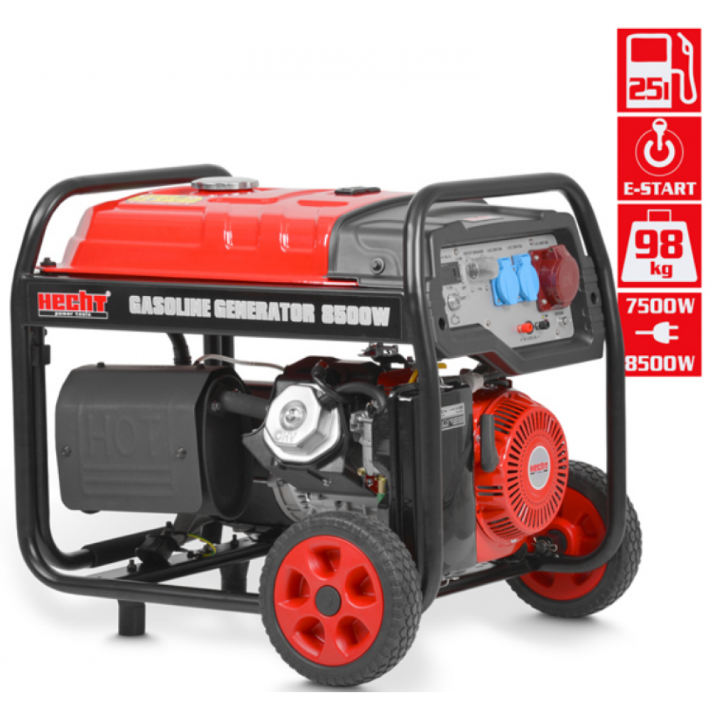 Генератор бензиновий трифазний HECHT GG 10000 - фото 2 Генератор бензиновий трифазний HECHT GG 10000 - фото 2