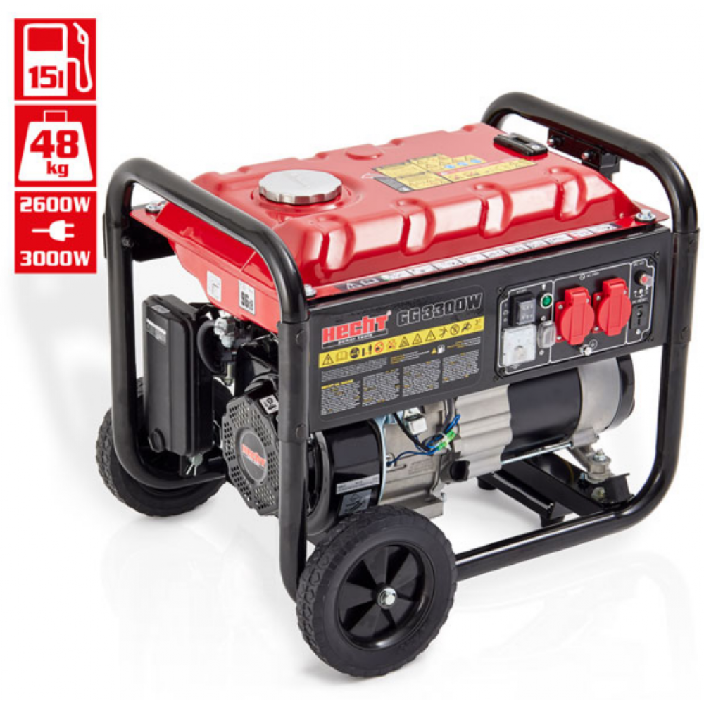 Генератор бензиновий однофазний HECHT GG 3300W - фото 20 Генератор бензиновий однофазний HECHT GG 3300W - фото 20