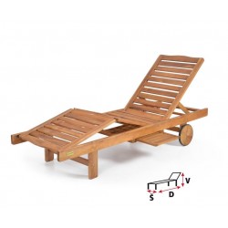 Шезлонг з полицею для журналів HECHT RESORT A Шезлонг з полицею для журналів HECHT RESORT A