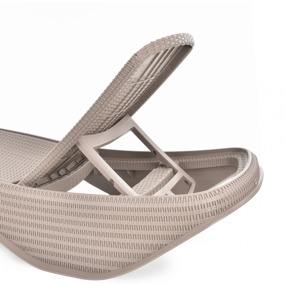 Шезлонг пластиковий HECHT PATONG BEIGE - фото 3 Шезлонг пластиковий HECHT PATONG BEIGE - фото 3