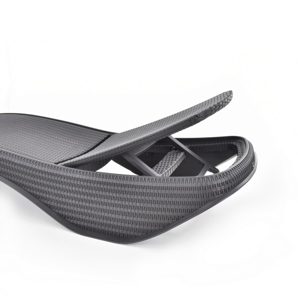 Шезлонг пластиковий HECHT PATONG GRAPHITE - фото 2 Шезлонг пластиковий HECHT PATONG GRAPHITE - фото 2