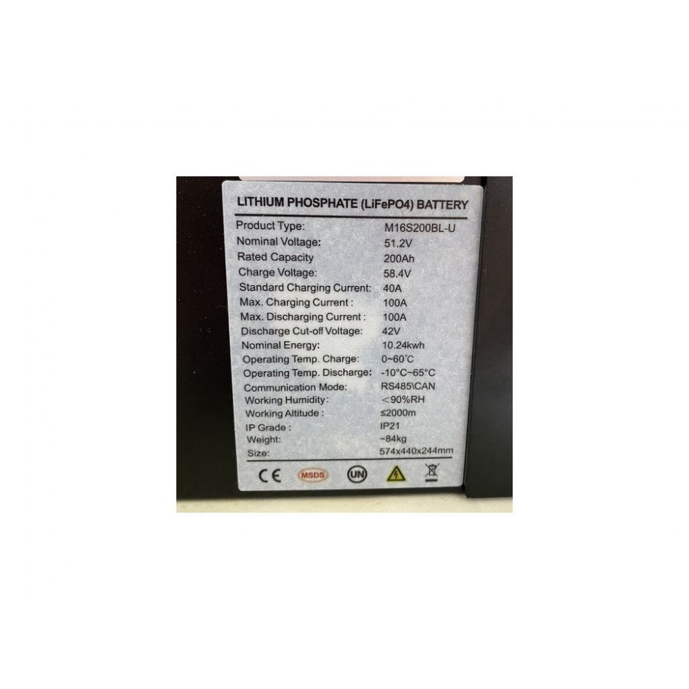 Акумуляторна батарея LiFePO4 51.2V 200 Ah - фото 6 Акумуляторна батарея LiFePO4 51.2V 200 Ah - фото 6