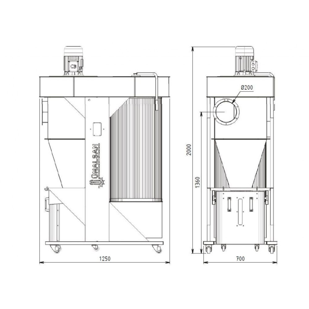 Аспірація-циклон Unalsan UNS 421 - фото 1 Аспірація-циклон Unalsan UNS 421 - фото 1