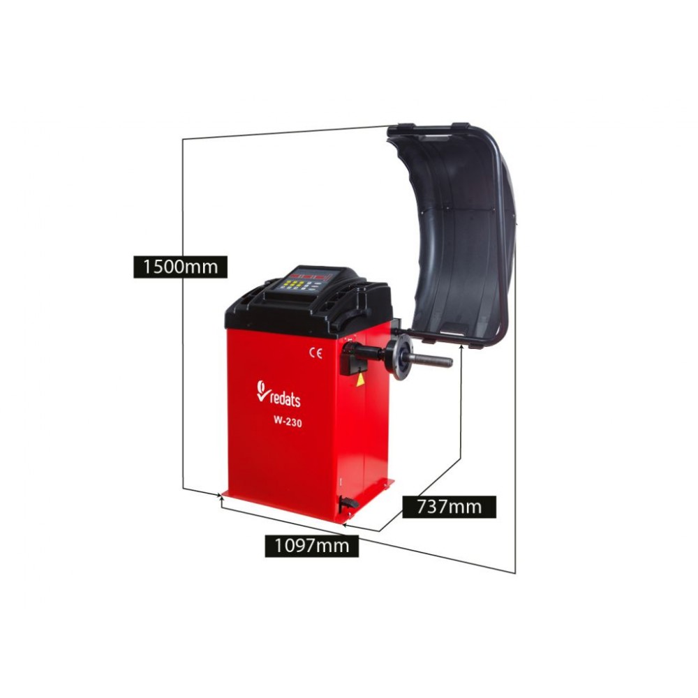 Автоматичний балансувальний верстат REDATS W-230 (ALU3, 230 V, 10" - 24"+) - фото 1 Автоматичний балансувальний верстат REDATS W-230 (ALU3, 230 V, 10" - 24"+) - фото 1
