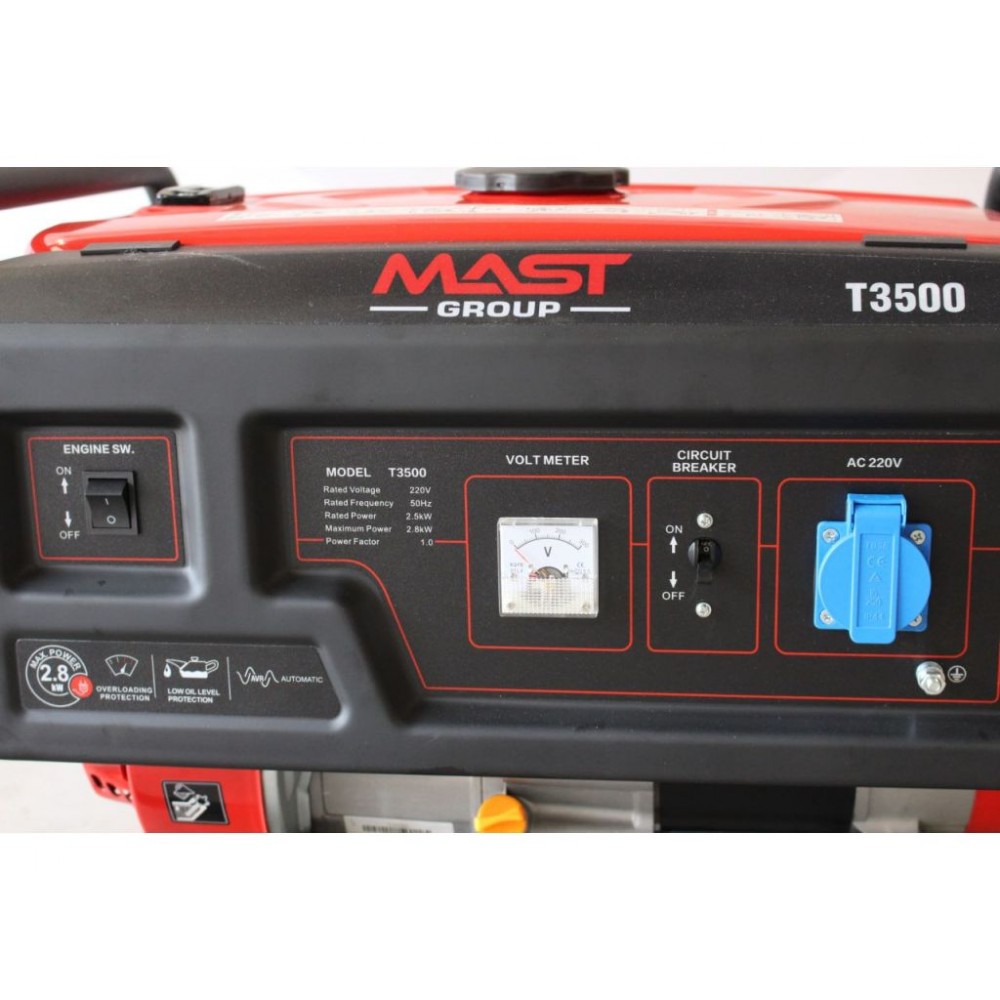 Бензиновий генератор MAST GROUP Т3500 + газова плитка Orcamp CK-505 + 4 газових картриджа 400 мл - фото 9 Бензиновий генератор MAST GROUP Т3500 + газова плитка Orcamp CK-505 + 4 газових картриджа 400 мл - фото 9