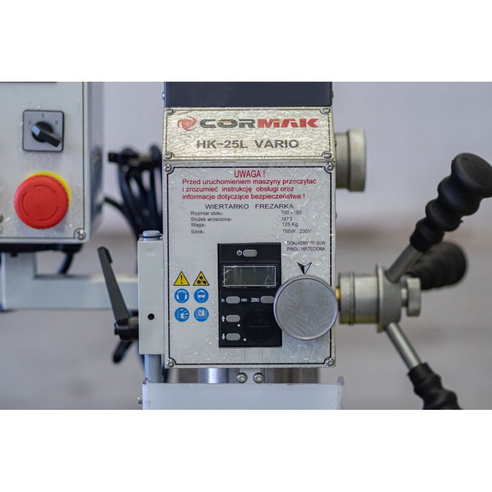 Фрезерний верстат CORMAK HK-25L Vario - фото 4 Фрезерний верстат CORMAK HK-25L Vario - фото 4