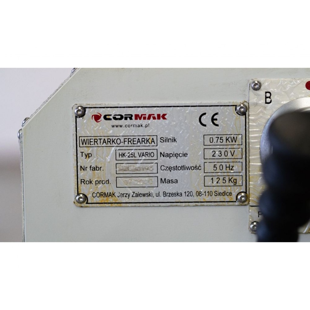 Фрезерний верстат CORMAK HK-25L Vario - фото 9 Фрезерний верстат CORMAK HK-25L Vario - фото 9