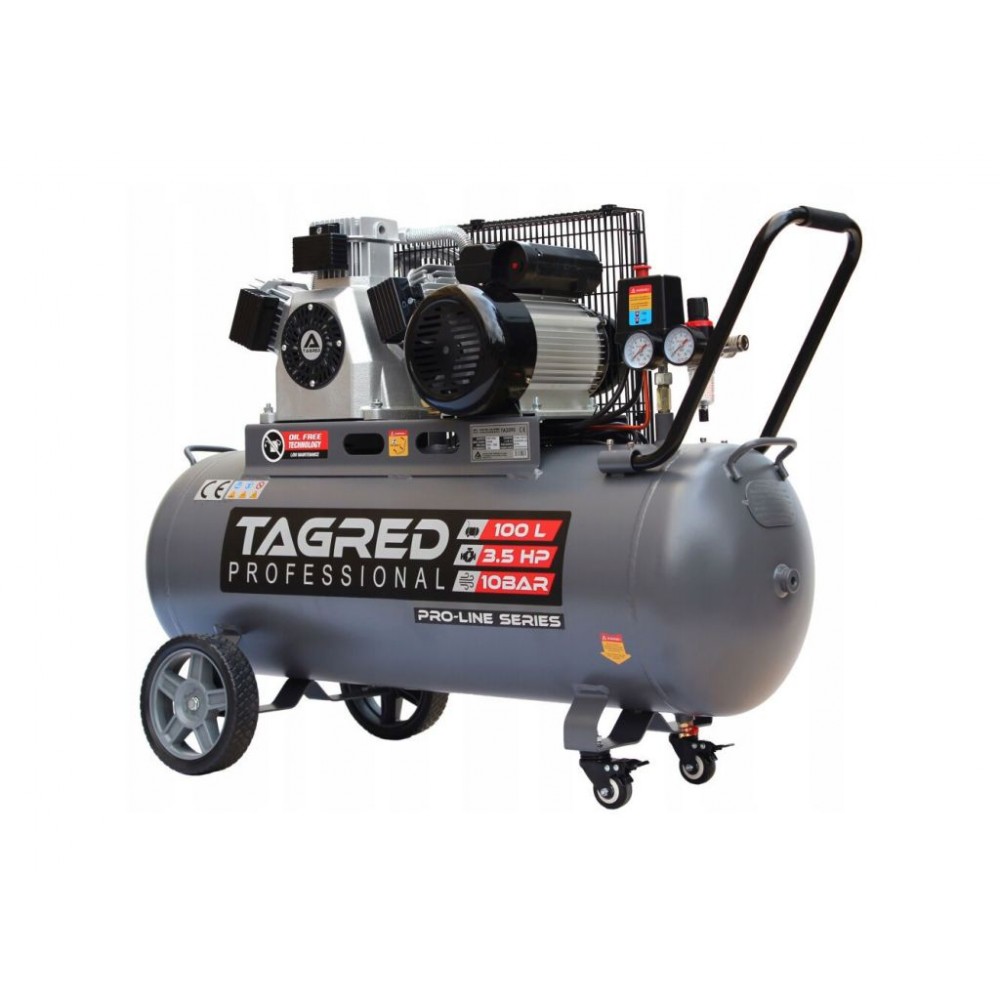 Компресор безмаслений з ремінним приводом TAGRED TA3390