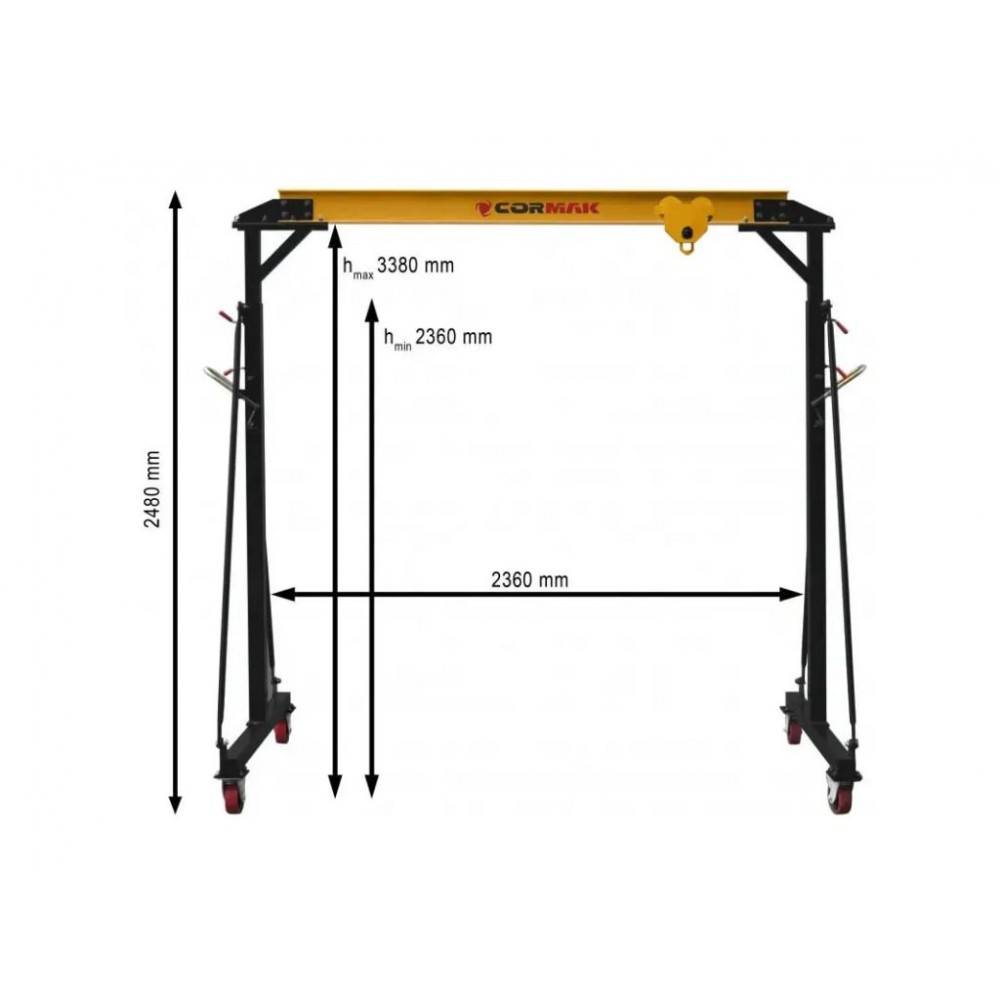 Козловий кран CORMAK PK1 - фото 3 Козловий кран CORMAK PK1 - фото 3