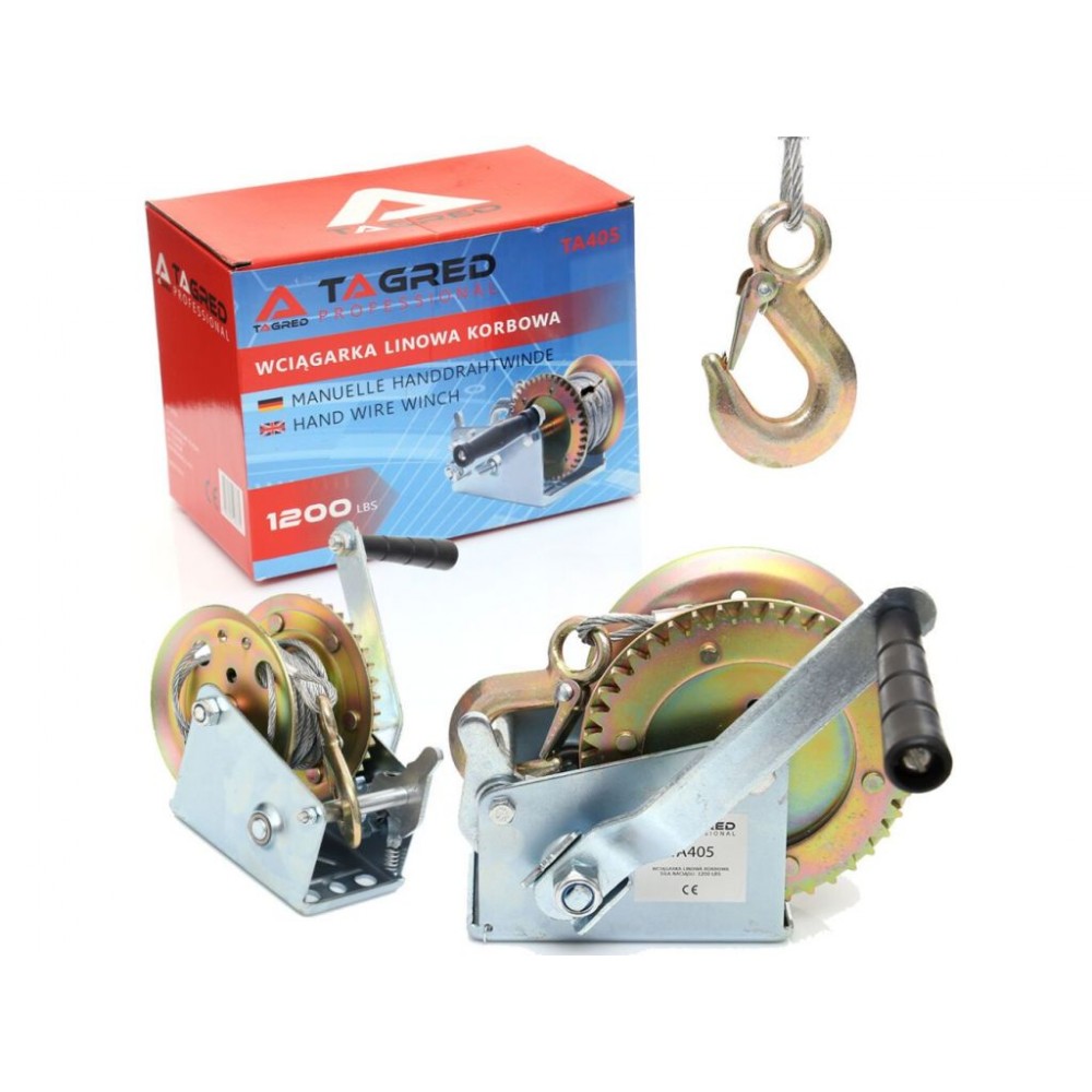 Кривошипна лебідка TAGRED TA405 - фото 1 Кривошипна лебідка TAGRED TA405 - фото 1