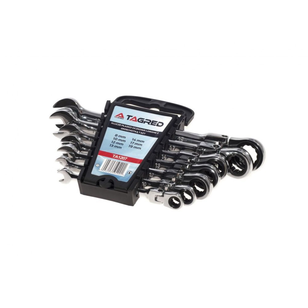 Набір ключів TAGRED TA1207 з трищіткою 8-19 мм 7 шт - фото 1