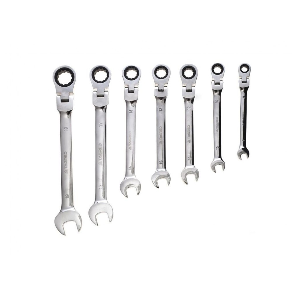 Набір ключів TAGRED TA1207 з трищіткою 8-19 мм 7 шт - фото 3