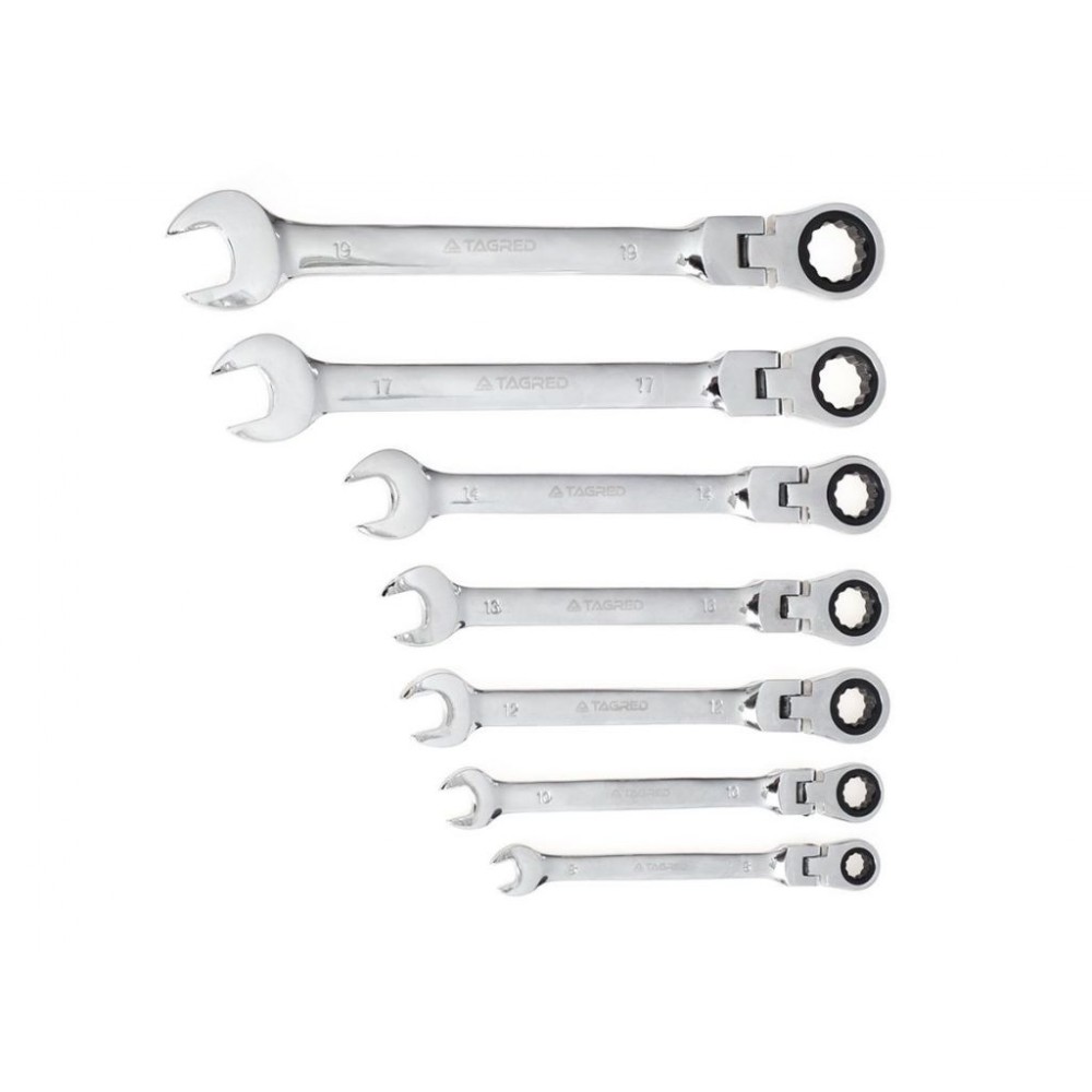 Набір ключів TAGRED TA1207 з трищіткою 8-19 мм 7 шт - фото 4