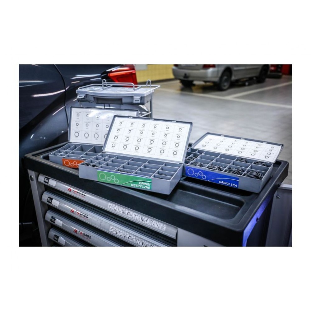 Набір метричних ущільнюючих кілець, HNBR, резинових прокладок, O-ring TAGRED TA1407 - фото 2