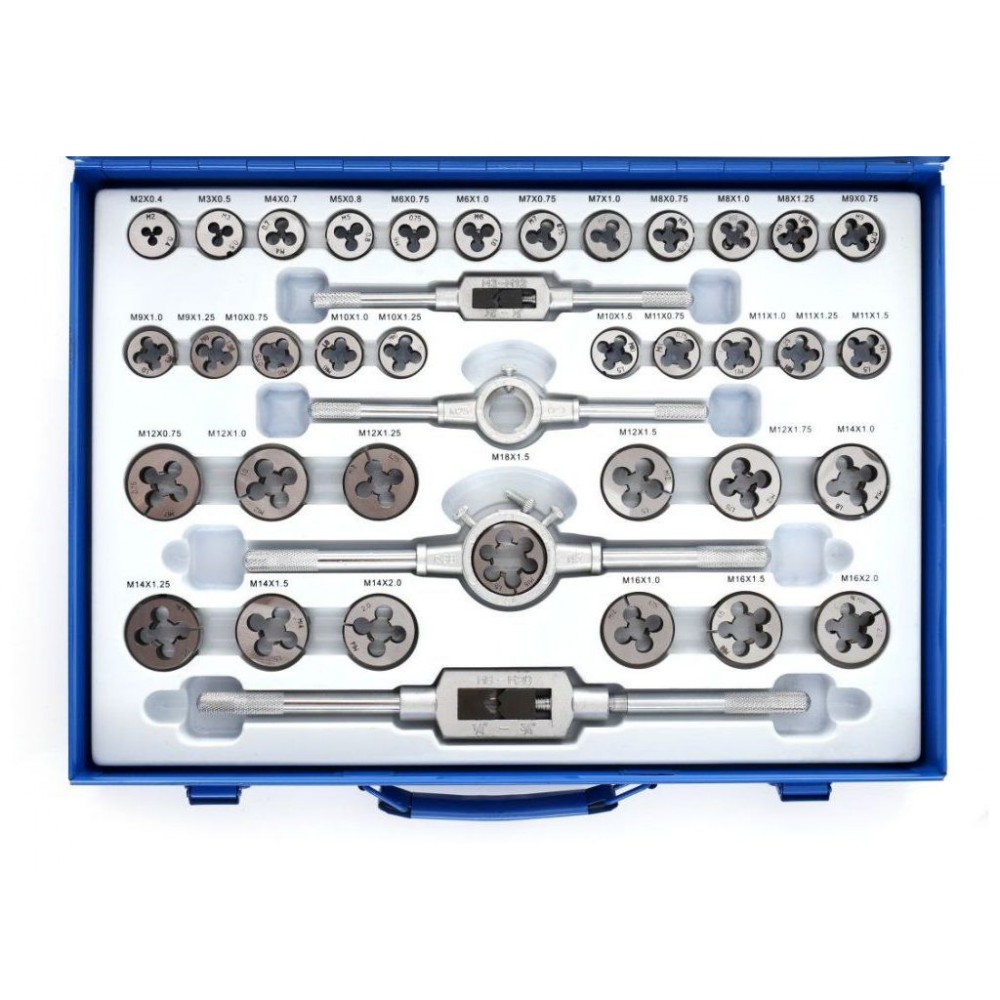 Набір плашок, мітчиків і калібраторів TAGRED TA4016, 110 шт - фото 2