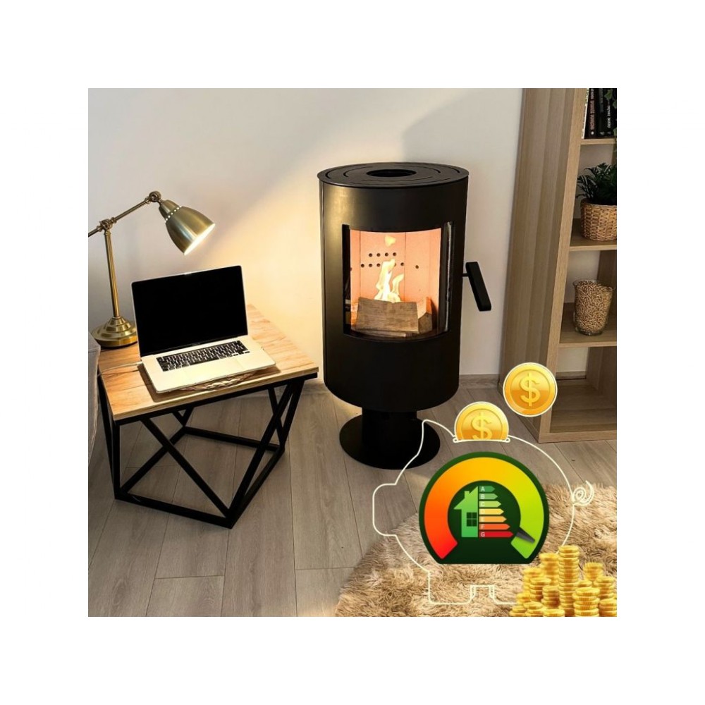 Піч-камін THUNDER Flame 7кВт - фото 4 Піч-камін THUNDER Flame 7кВт - фото 4