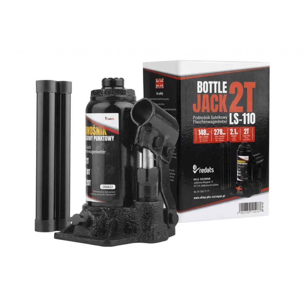 Пляшковий домкрат 2 т REDATS LS-110 - фото 8 Пляшковий домкрат 2 т REDATS LS-110 - фото 8