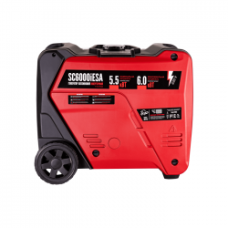 Генератор інверторний в корпусі 5,5/6,0 КВт SC6000iESA (ручний+електр. пуск) під ATS, КВІТКА PRO Генератор інверторний в корпусі 5,5/6,0 КВт SC6000iESA (ручний+електр. пуск) під ATS, КВІТКА PRO