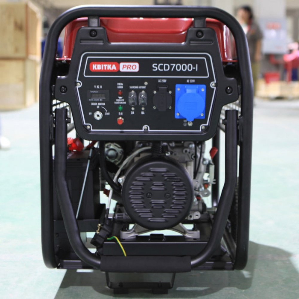 Генератор дизельний 5,0/5,5 КВт SCD7000E (ручний+електр. пуск), КВІТКА PRO - фото 5 Генератор дизельний 5,0/5,5 КВт SCD7000E (ручний+електр. пуск), КВІТКА PRO - фото 5