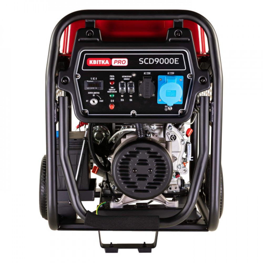 Генератор дизельний 7,0/7,5 КВт SCD9000E (ручний+електр. пуск), КВІТКА PRO - фото 2 Генератор дизельний 7,0/7,5 КВт SCD9000E (ручний+електр. пуск), КВІТКА PRO - фото 2