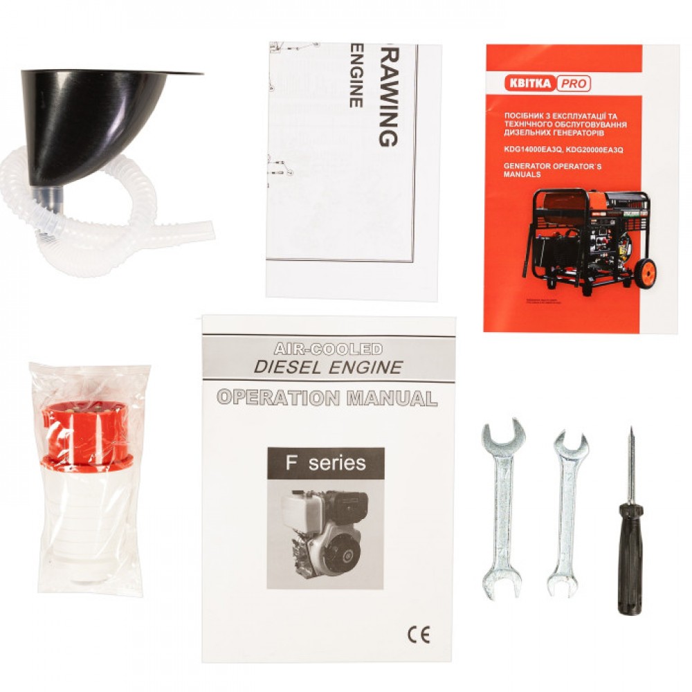 Генератор дизельний 9,5/10,0 КВт KDG14000EA3Q (ручний+електр. пуск), КВІТКА PRO - фото 7 Генератор дизельний 9,5/10,0 КВт KDG14000EA3Q (ручний+електр. пуск), КВІТКА PRO - фото 7