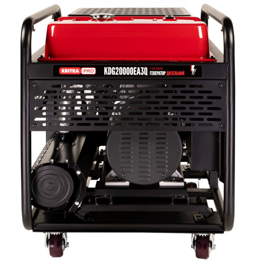 Генератор дизельний 15,0/16,0 КВт KDG20000EA3Q (ручний+електр. пуск), КВІТКА PRO - фото 2 Генератор дизельний 15,0/16,0 КВт KDG20000EA3Q (ручний+електр. пуск), КВІТКА PRO - фото 2