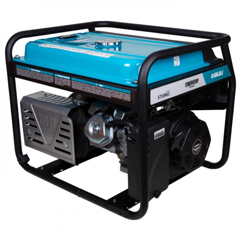 Генератор бензиновий 220В 5.0/5.5кВт 4-х тактний ручний запуск SIGMA - фото 3 Генератор бензиновий 220В 5.0/5.5кВт 4-х тактний ручний запуск SIGMA - фото 3