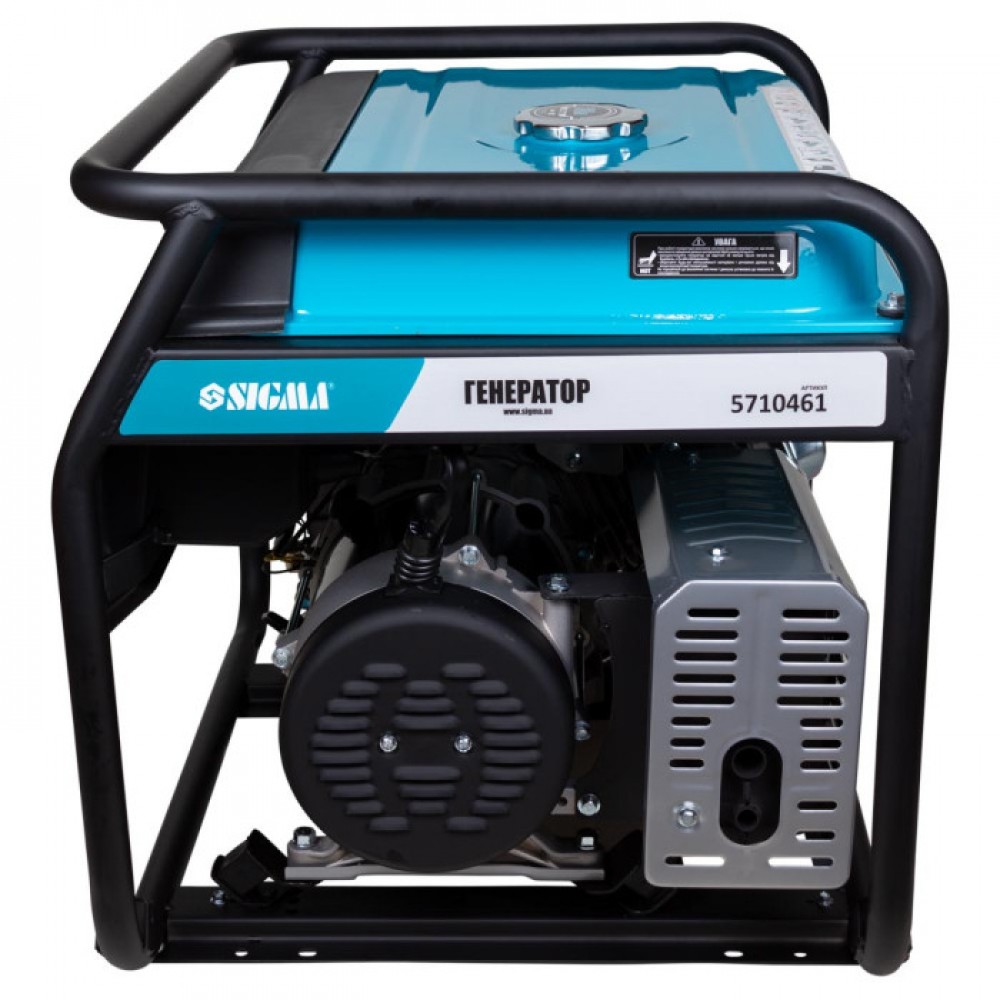 Генератор бензиновий 220В 5.0/5.5кВт 4-х тактний ручний запуск SIGMA - фото 7 Генератор бензиновий 220В 5.0/5.5кВт 4-х тактний ручний запуск SIGMA - фото 7