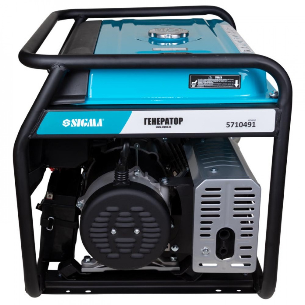 Генератор бензиновий 220В 6.0/6.5кВт 4-х тактний електрозапуск SIGMA - фото 5 Генератор бензиновий 220В 6.0/6.5кВт 4-х тактний електрозапуск SIGMA - фото 5
