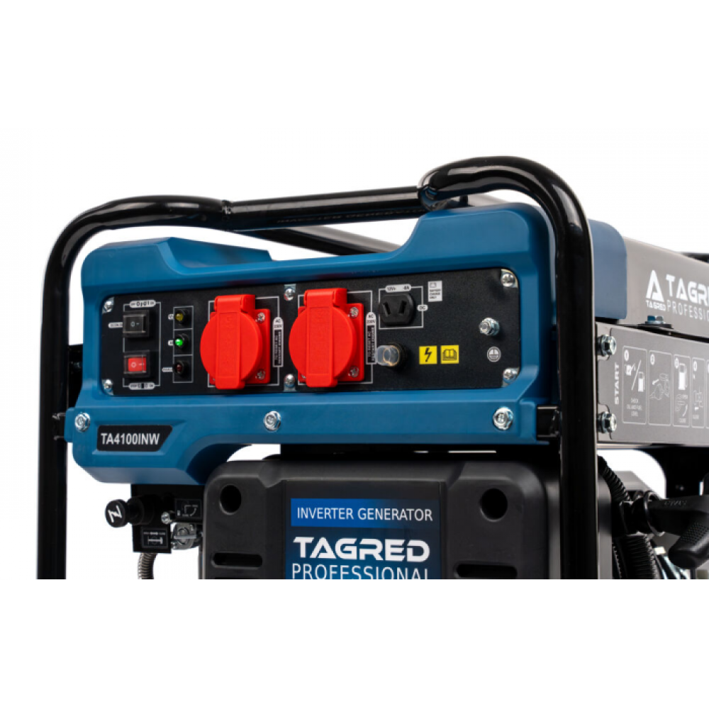 Генератор інверторний відкр. типу 3,7/4,1 КВт TA4100iNW ручний пуск, TAGRED - фото 4 Генератор інверторний відкр. типу 3,7/4,1 КВт TA4100iNW ручний пуск, TAGRED - фото 4