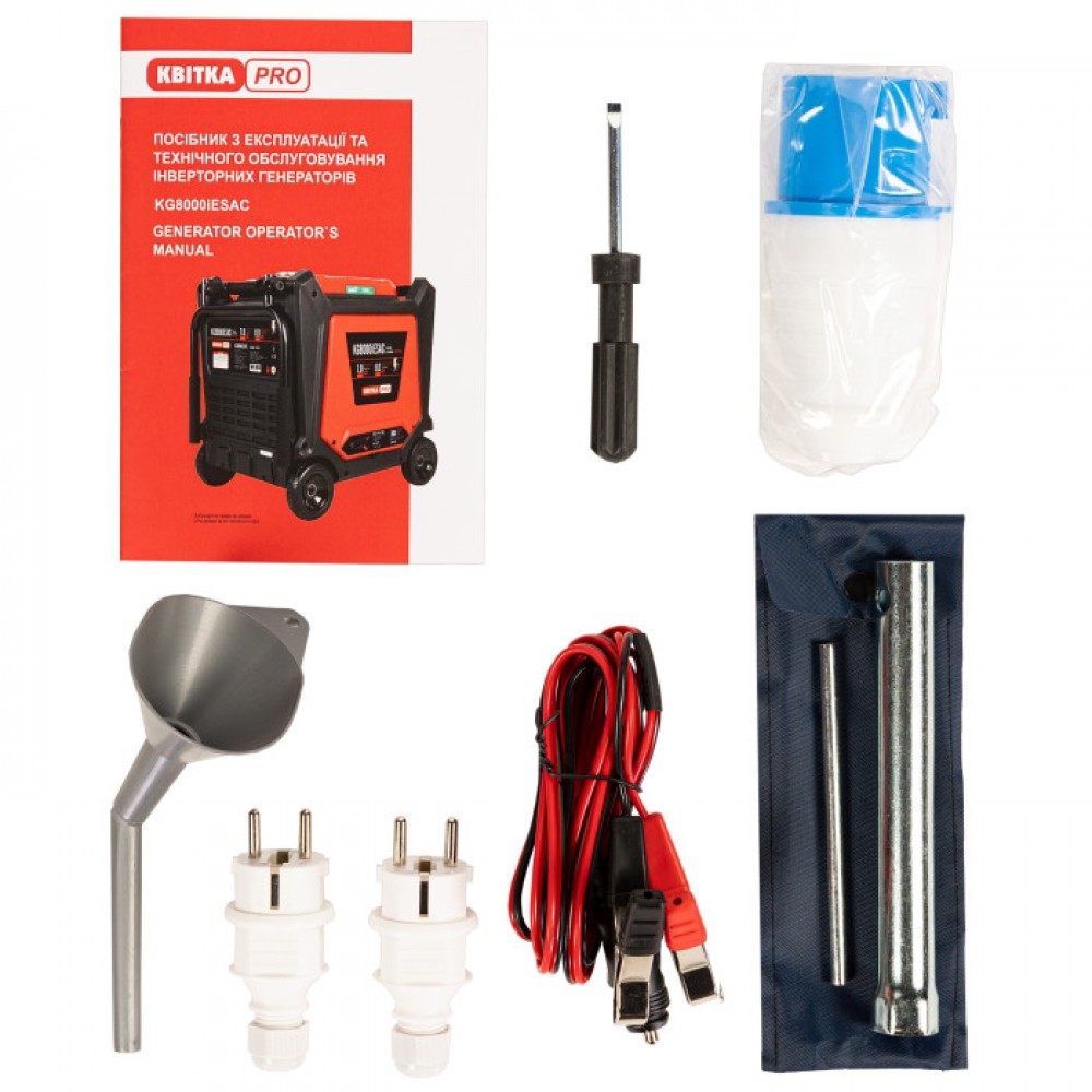 Генератор інверторний в корпусі 7,0/8,0 КВт KG8000iESAC (ручний+електр. пуск) під ATS, КВІТКА PRO - фото 6 Генератор інверторний в корпусі 7,0/8,0 КВт KG8000iESAC (ручний+електр. пуск) під ATS, КВІТКА PRO - фото 6