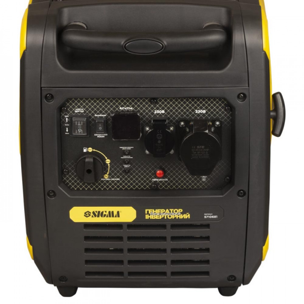 Генератор інверторний бензиновий 220В 5.5/6.0кВт 50дБ 4-х тактний електрозапуск SIGMA - фото 10 Генератор інверторний бензиновий 220В 5.5/6.0кВт 50дБ 4-х тактний електрозапуск SIGMA - фото 10