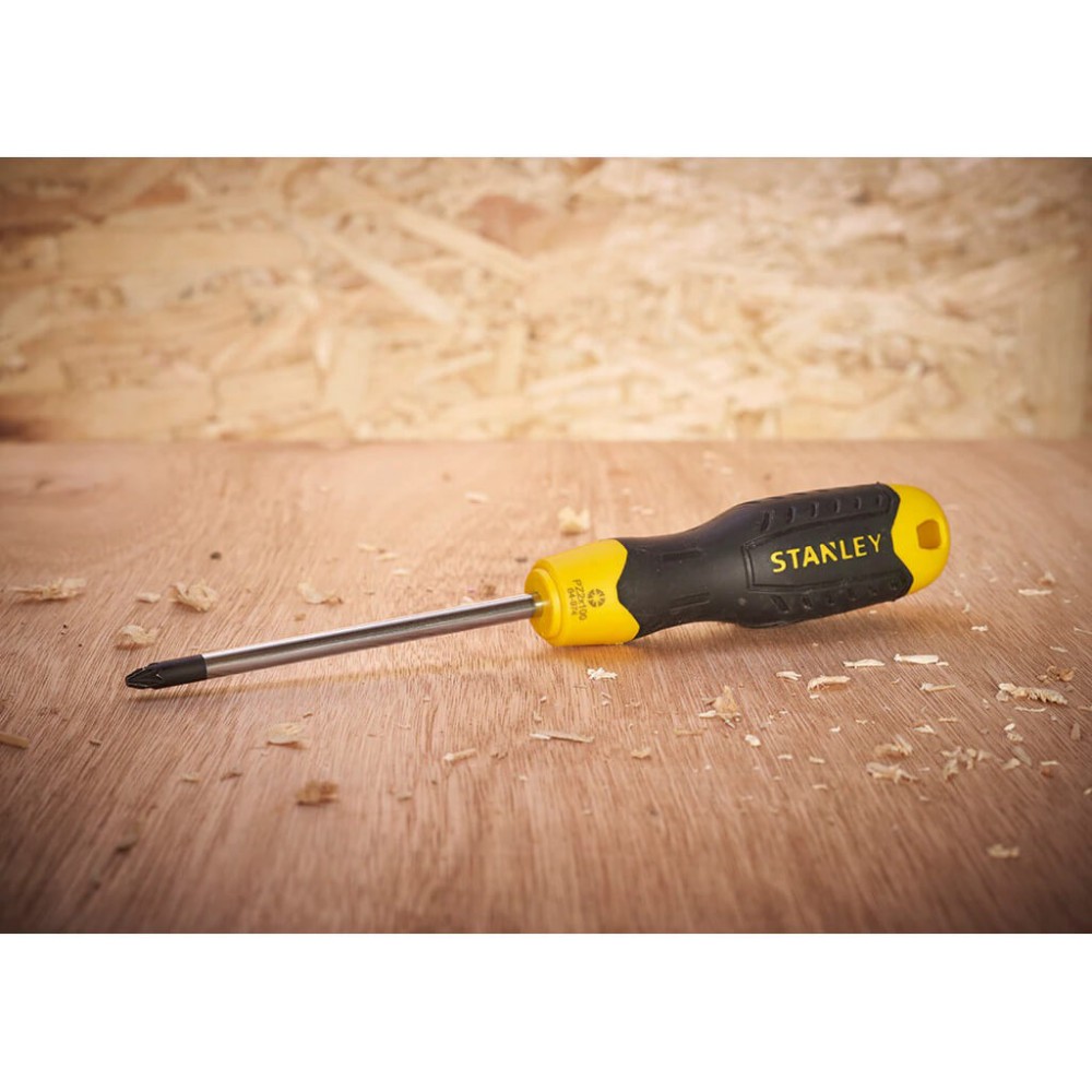 Викрутка Cushion Grip під шліц Pz3 з довжиною жала 150 мм STANLEY 0-64-976 - фото 1 Викрутка Cushion Grip під шліц Pz3 з довжиною жала 150 мм STANLEY 0-64-976 - фото 1
