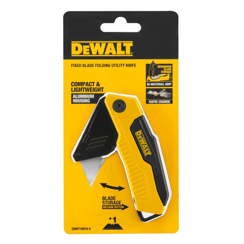 Ніж складаний з фіксованим лезом для оздоблювальних робіт DeWALT DWHT10916-0 - фото 8 Ніж складаний з фіксованим лезом для оздоблювальних робіт DeWALT DWHT10916-0 - фото 8
