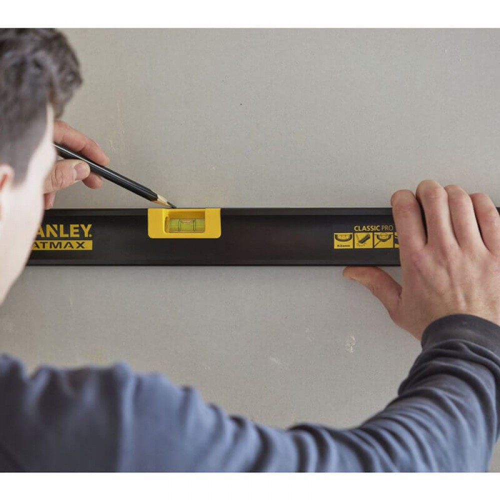 Рівень FatMax WATERFIT CLASSIC PRO алюмінієвий довжиною 600 мм з трьома капсулами STANLEY FMHT42554-1 - фото 2 Рівень FatMax WATERFIT CLASSIC PRO алюмінієвий довжиною 600 мм з трьома капсулами STANLEY FMHT42554-1 - фото 2