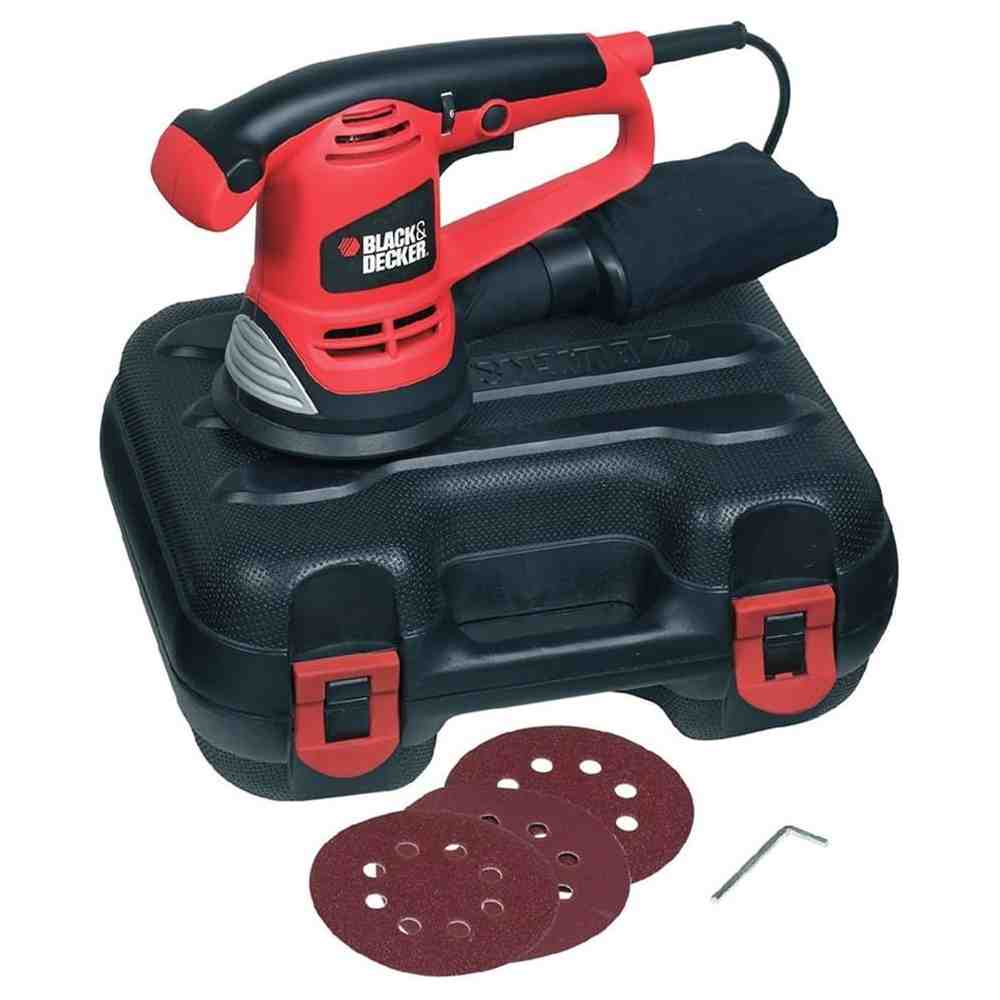 Шліфмашина ексцентрикова мережева BLACK+DECKER KA191EK - фото 2 Шліфмашина ексцентрикова мережева BLACK+DECKER KA191EK - фото 2