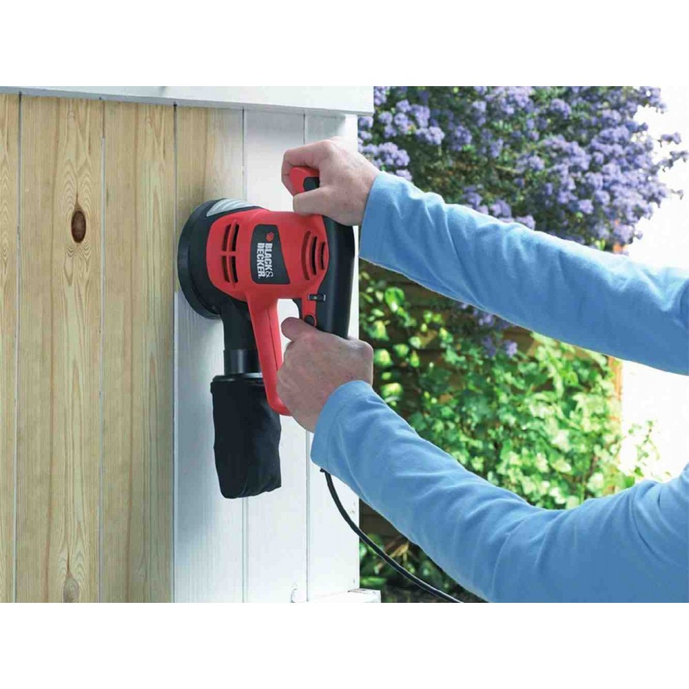 Шліфмашина ексцентрикова мережева BLACK+DECKER KA191EK - фото 6 Шліфмашина ексцентрикова мережева BLACK+DECKER KA191EK - фото 6