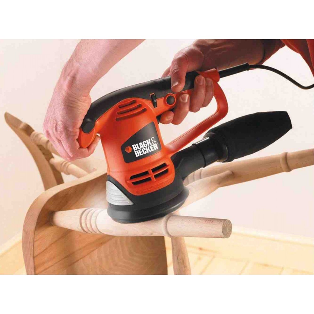 Шліфмашина ексцентрикова мережева BLACK+DECKER KA191EK - фото 7 Шліфмашина ексцентрикова мережева BLACK+DECKER KA191EK - фото 7