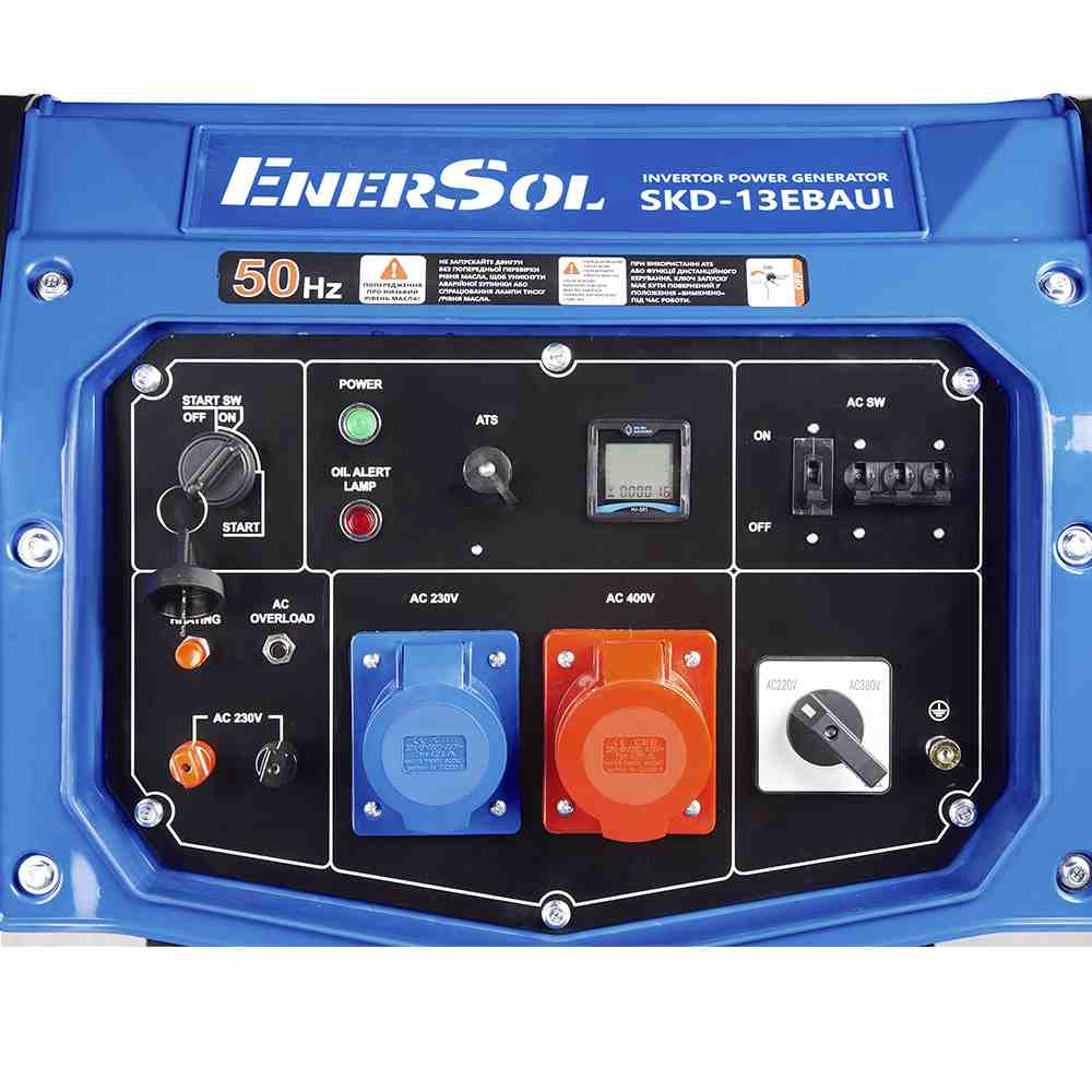 Генератор інверторний дизельний EnerSol SKD-13EBAUI - фото 5 Генератор інверторний дизельний EnerSol SKD-13EBAUI - фото 5