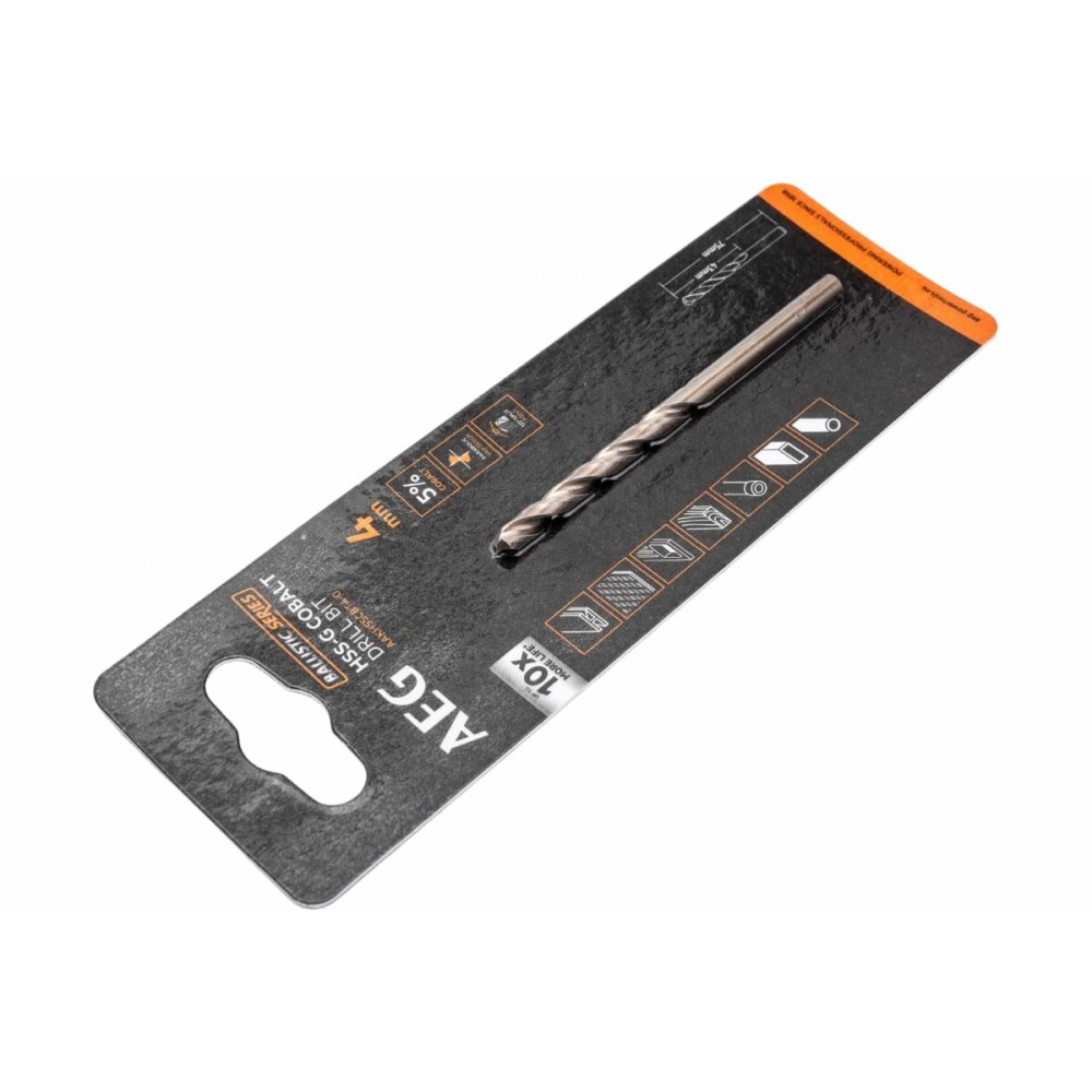 Свердло AEG AAKHSSCBT4-0 HSS-Co, 4х43х75 мм (4932479328) - фото 4 Свердло AEG AAKHSSCBT4-0 HSS-Co, 4х43х75 мм (4932479328) - фото 4