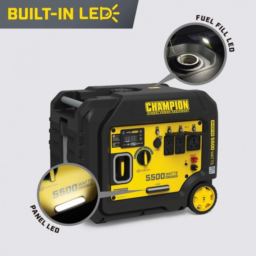 Інверторний генератор CHAMPION C5500iES (501001-UA) - фото 6 Інверторний генератор CHAMPION C5500iES (501001-UA) - фото 6