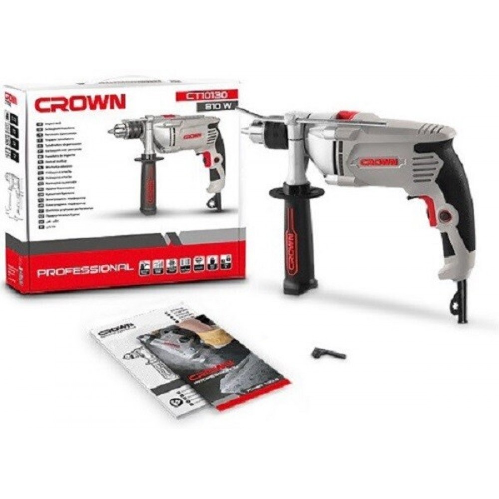 Дриль ударна Crown CT10130 - фото 4 Дриль ударна Crown CT10130 - фото 4