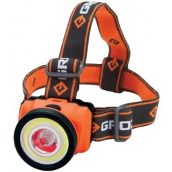 Ліхтар налобний світлодіодний LED-230, 3W COB, 160 люмен Groz 55055 Ліхтар налобний світлодіодний LED-230, 3W COB, 160 люмен Groz 55055