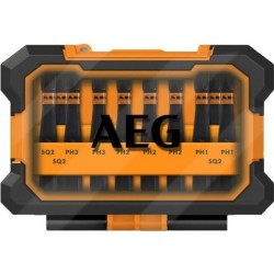 Набір викруткових насадок ударних AEG 50 мм, HEX- 1/4 \"10 шт. В футлярі (AAKSD10)