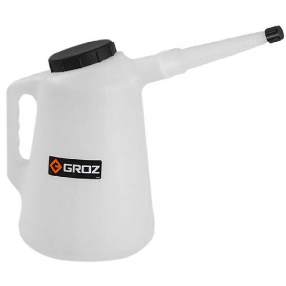 Ємність пластикова 6 л з гнучким носиком та кришкою Groz 41904 - фото 1 Ємність пластикова 6 л з гнучким носиком та кришкою Groz 41904 - фото 1