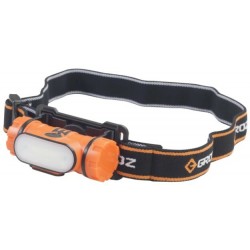 Ліхтарик налобний акумуляторний LED-220, 3W COB, 150 люмен Groz 55052 Ліхтарик налобний акумуляторний LED-220, 3W COB, 150 люмен Groz 55052