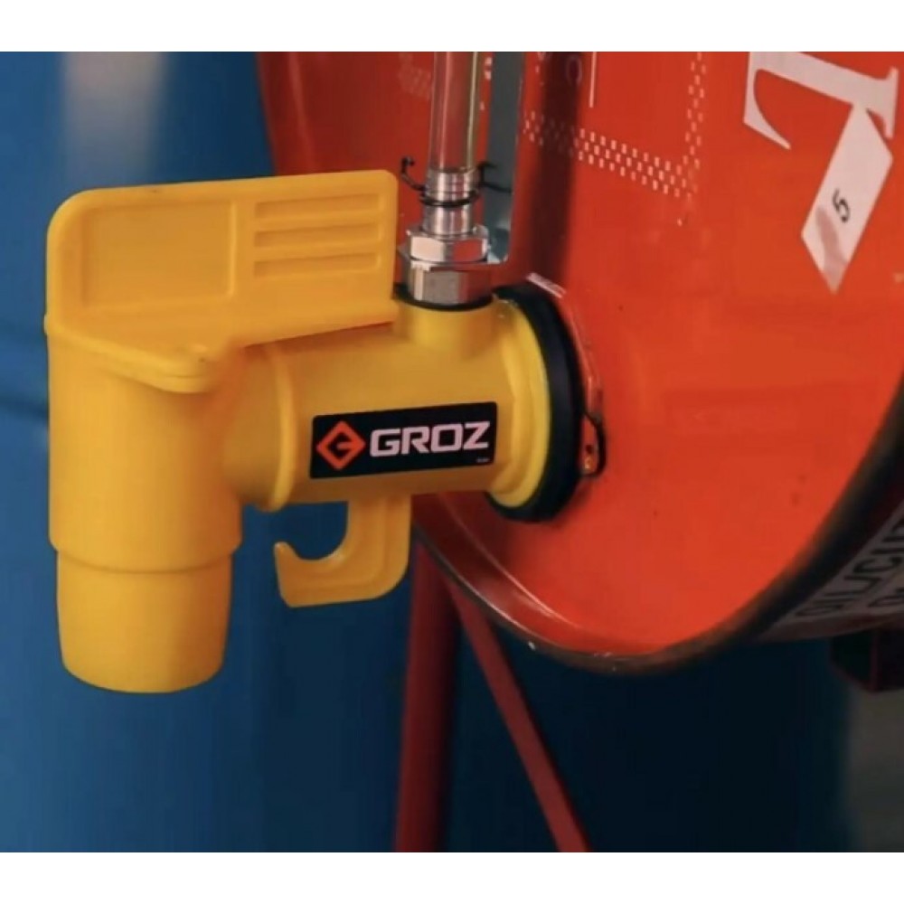 Кран пластиковий на бочку 2" Groz 44420 - фото 1 Кран пластиковий на бочку 2" Groz 44420 - фото 1