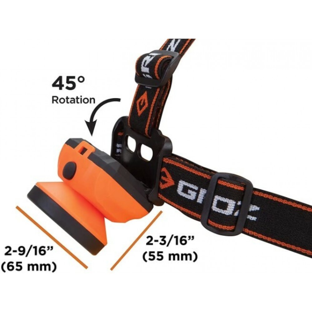 Ліхтар налобний світлодіодний LED-230, 3W COB, 160 люмен Groz 55055 - фото 1 Ліхтар налобний світлодіодний LED-230, 3W COB, 160 люмен Groz 55055 - фото 1