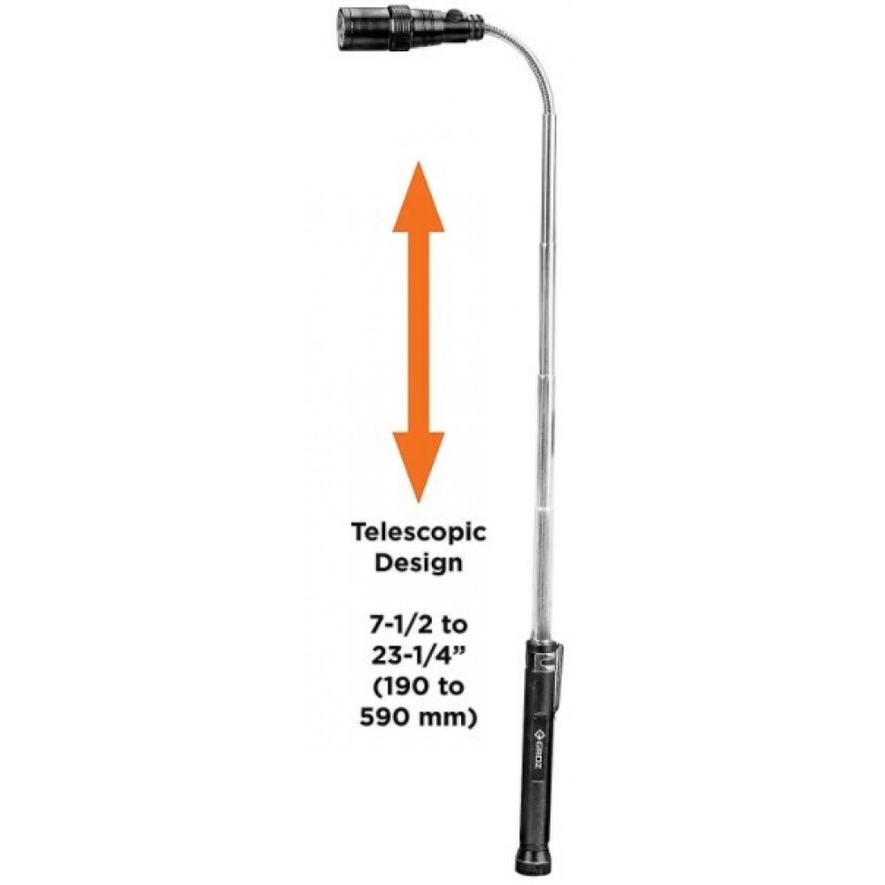 Телескопічний ліхтарик, світлодіодний з магнітом LED-131, 30 люмен Groz 55053 - фото 3 Телескопічний ліхтарик, світлодіодний з магнітом LED-131, 30 люмен Groz 55053 - фото 3